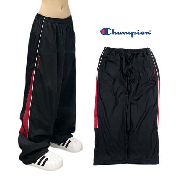 챔피온 올드스쿨 와이드 바람막이 트랙팬츠