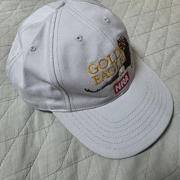 [OS] 빈티지 NRA 골든 이글 6패널 캡 아이보리