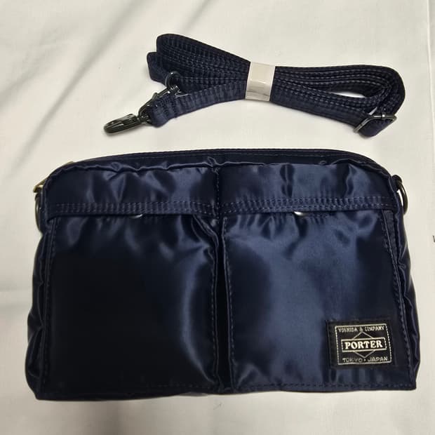 포터 탱커 슬링백 아이언블루