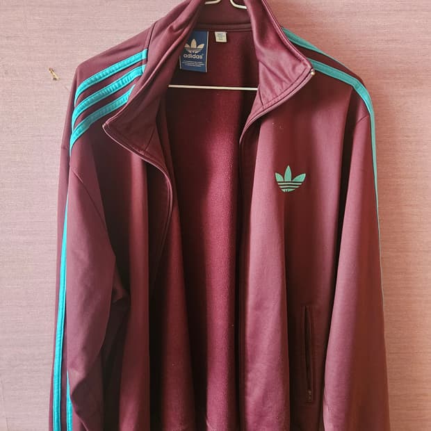 아디다스 구 파이어버드 버건디 아쿠아 저지110사이즈 희귀사이즈 매물1개