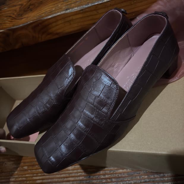새상품) 아카이브앱크 eternal square pumps(Crocodi