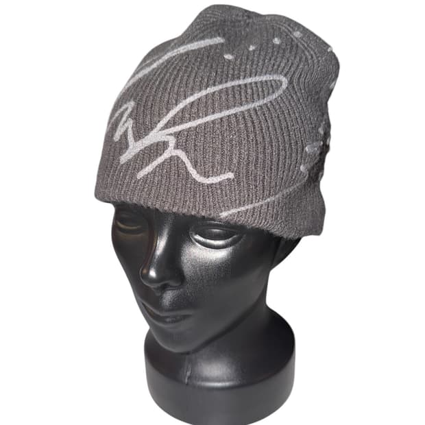나체 ABSTRACT BEANIE (UNISEX) CHARCOAL