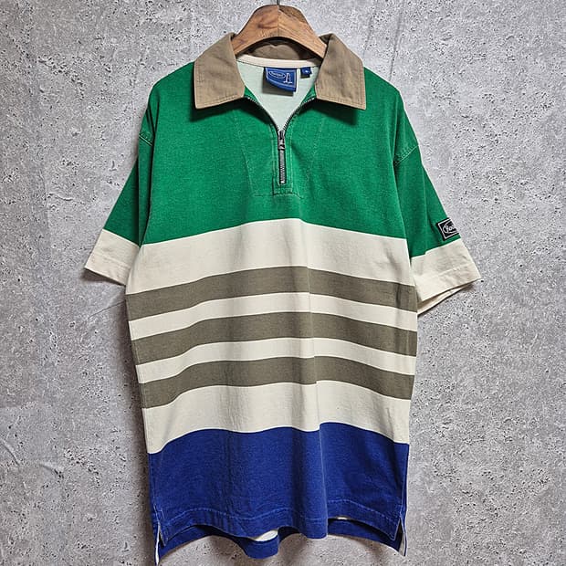 ROCKPORT USA  반집업 카라 반팔티