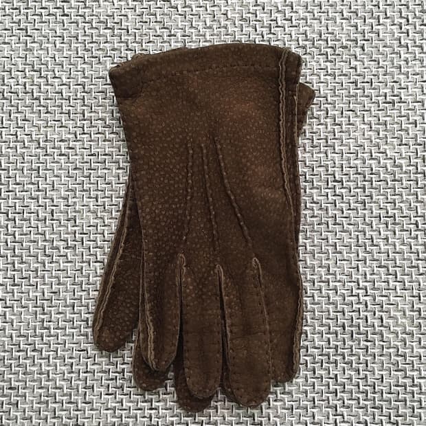 Italy made vtg carpincho leather gloves