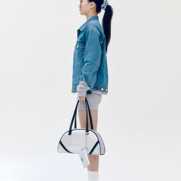 이미스 와이드빈티지 토트백 실버 