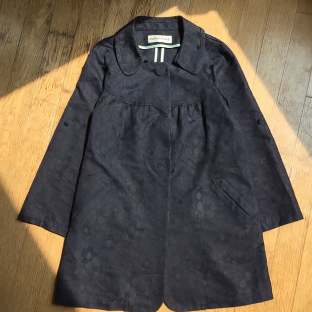 japanese flower pattern midi jacket