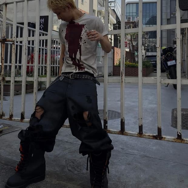 데빌킴 블러드 티셔츠 M