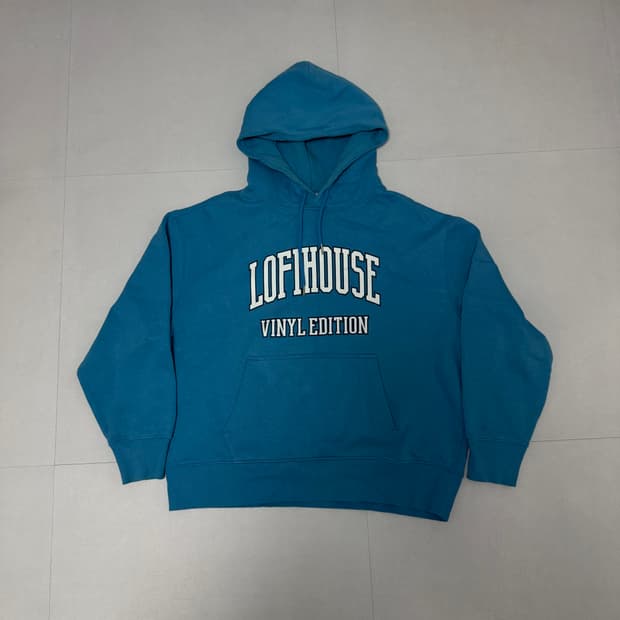 에잇세컨즈 로피파이하우스 후드 하늘색 105