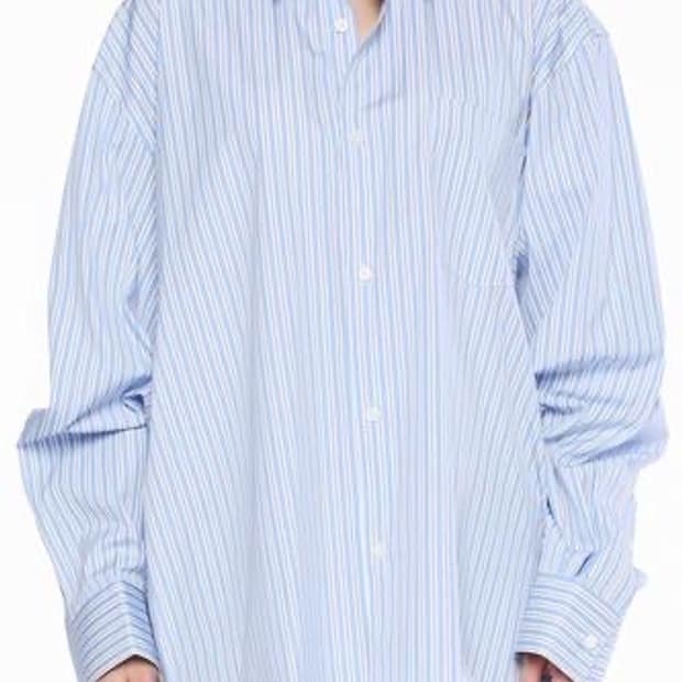 베트멍 꼼데가르송 오버핏 스트라이프 셔츠 블루 / S