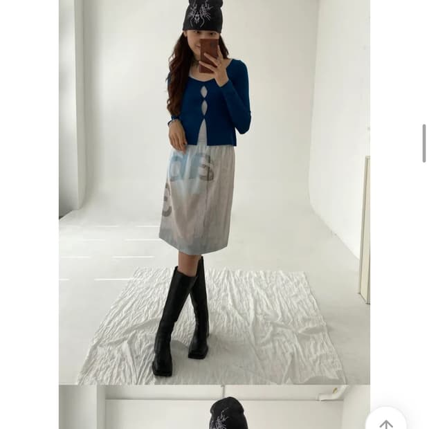 [무배] *새상품* 루루서울 베이비 홀 탑 티셔츠_청록