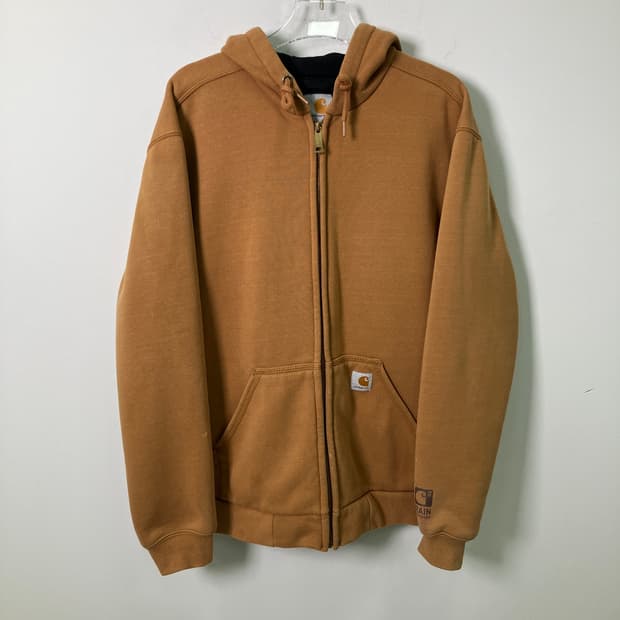 칼하트 레인 디펜더 써멀 베이지 후드집업 S