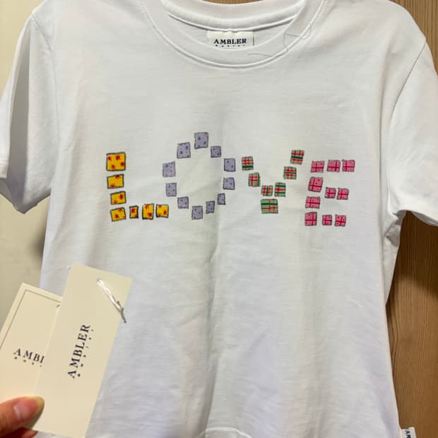 엠블러 브랜드  ) love반팔티