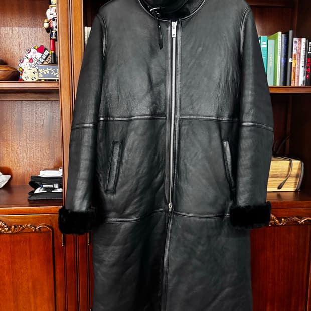 일본 퍼 전문브랜드 프렌즈 양털 양가죽 지퍼 무스탕