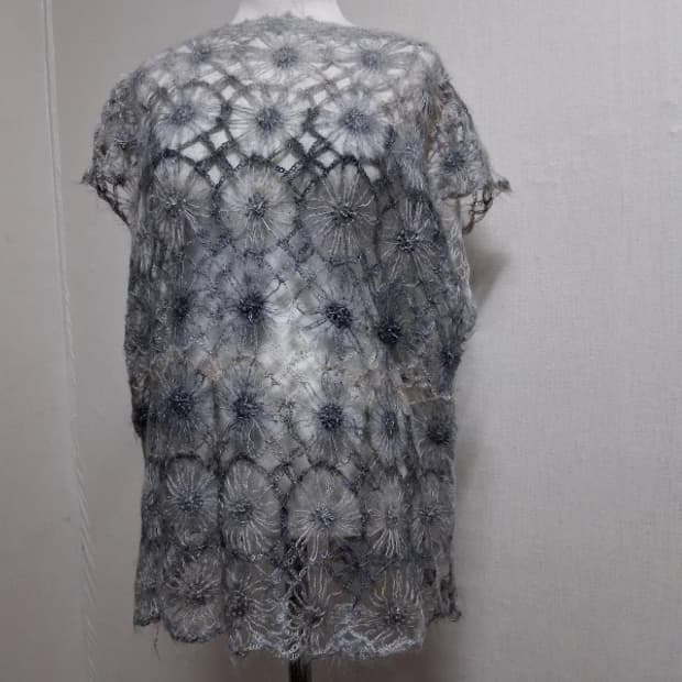 일본빈티지 완전부드러운 모헤야  니트조끼 모티브 레이어드 88크기
원산지