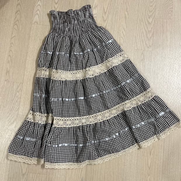모리걸 빈티지 롱스커트 