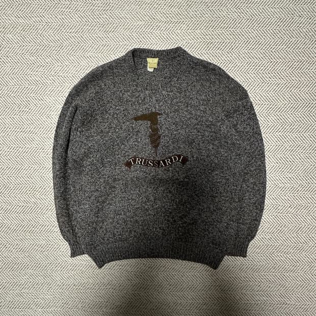 TRUSSARDI italy made knit sweater