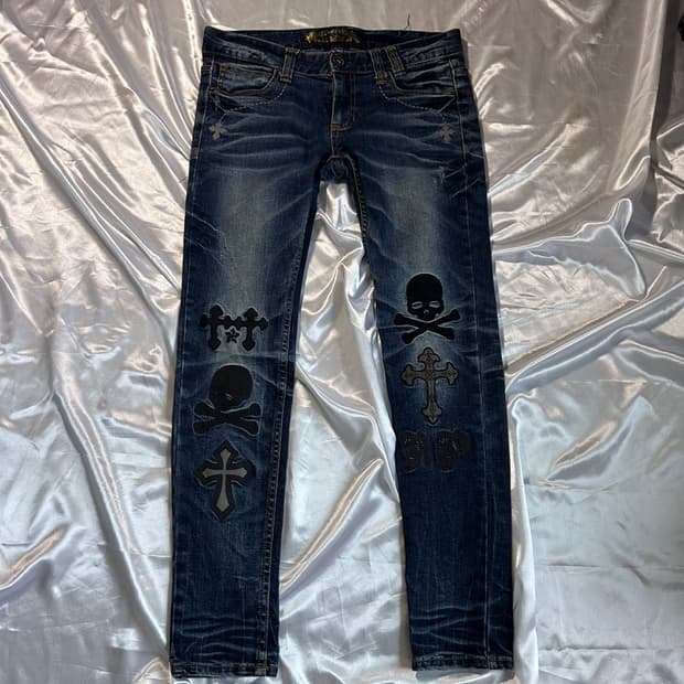red pepper denim pants