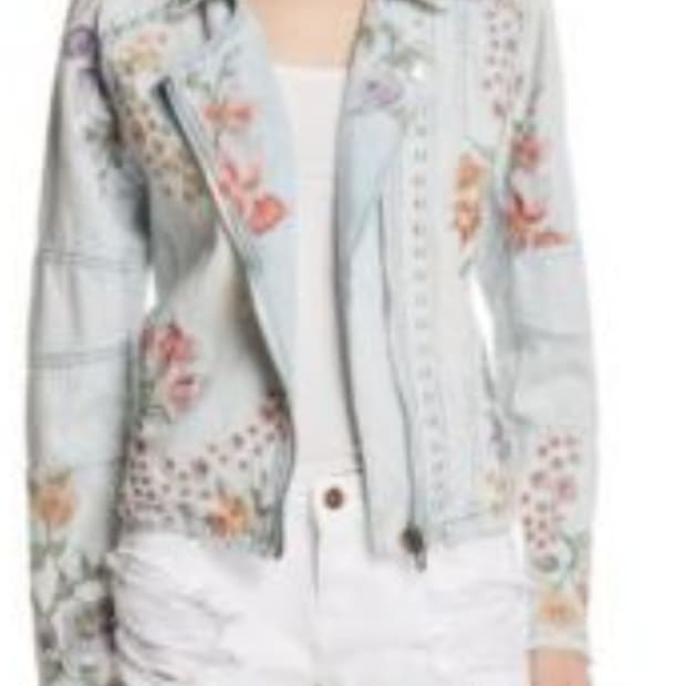 BlankNYC 블랭크NYC 빈티지 플로랄 데님자켓