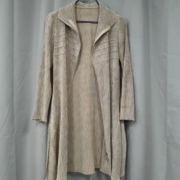 주름 플리츠 가디건 