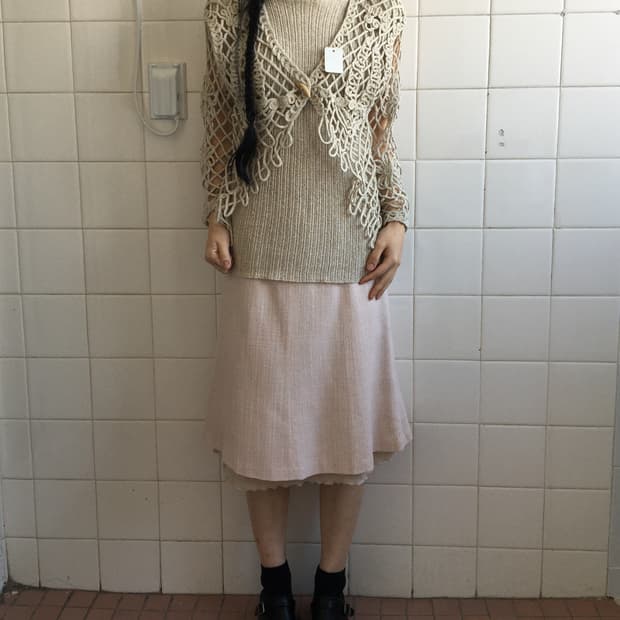 Crochet layered knit