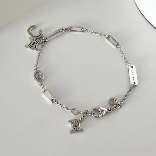 정품 셀린 실버925 팔찌