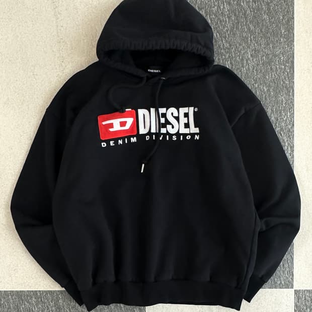 디젤 S 박스트 DIV 후드 티셔츠 