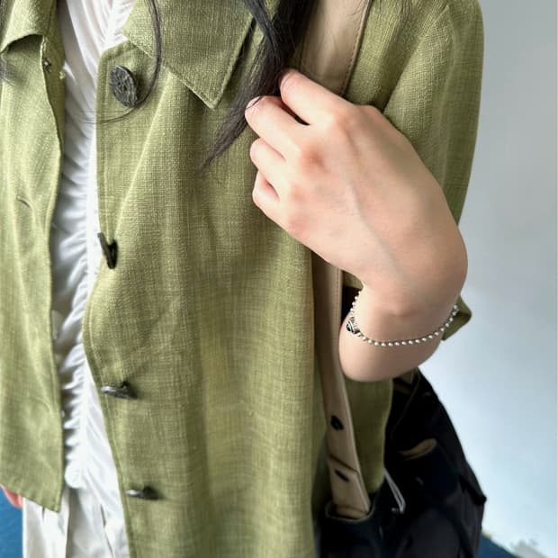 Natural touch cropped H/S big shirt