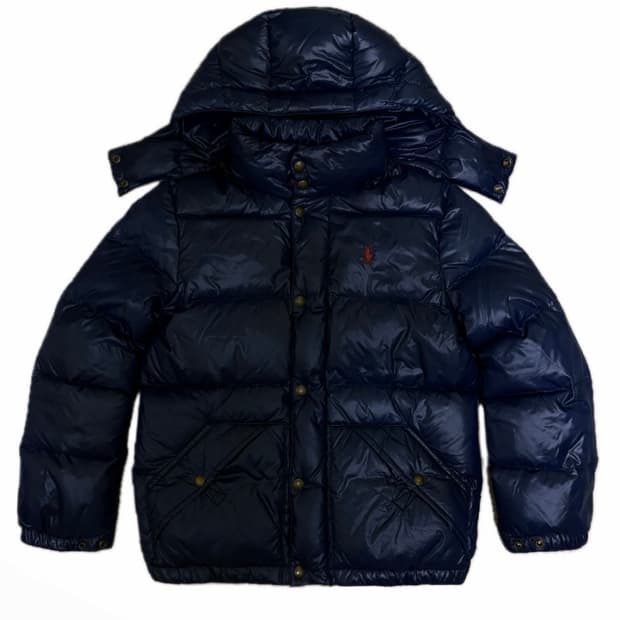 폴로 랄프로렌 유광패딩 