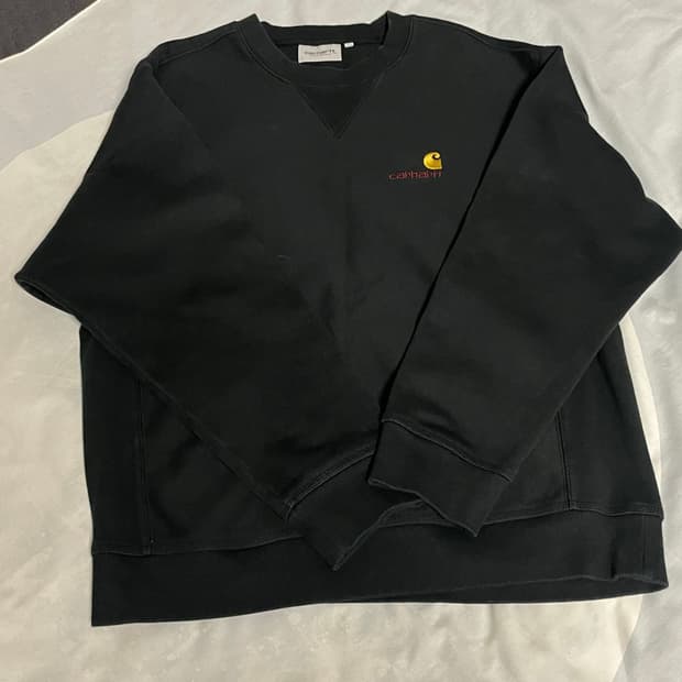칼하트wip 아메리칸 스크립트 맨투맨 m
