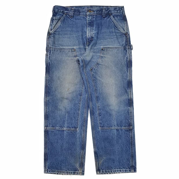 칼하트 더블니 데님 B73 굿 페이딩 36 (34~35) 덩가리 핏