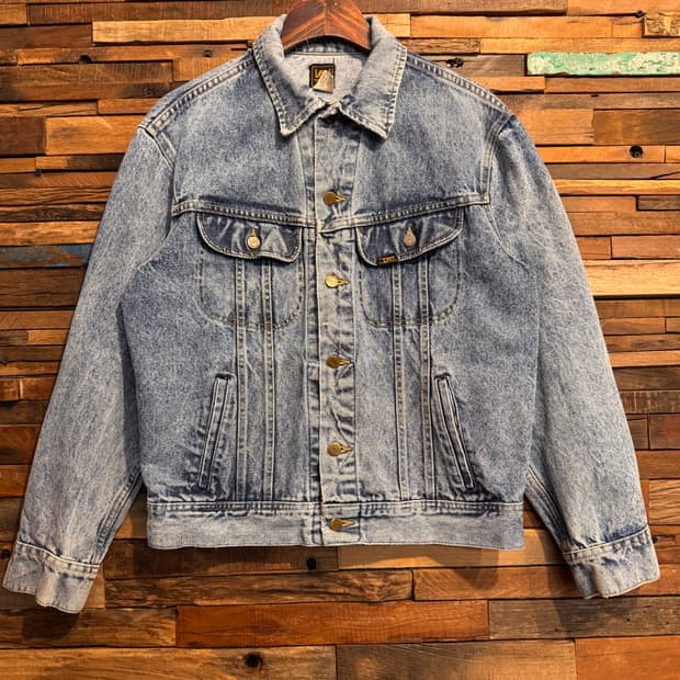 80s Lee Denim Trucker Jacket Made In USA