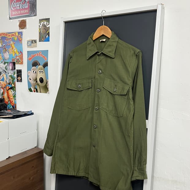 60s Military 밀리터리 오리지널 OG-107 유틸리티 셔츠