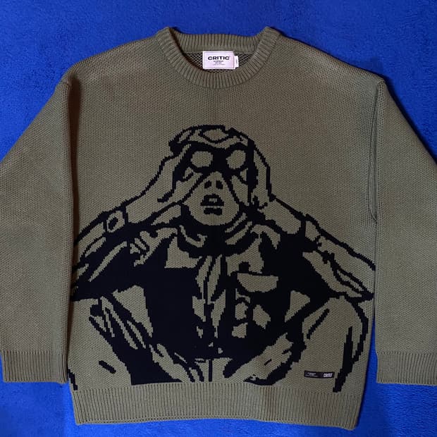 Critic 크리틱 Scouts Boy 니트 카키색 L