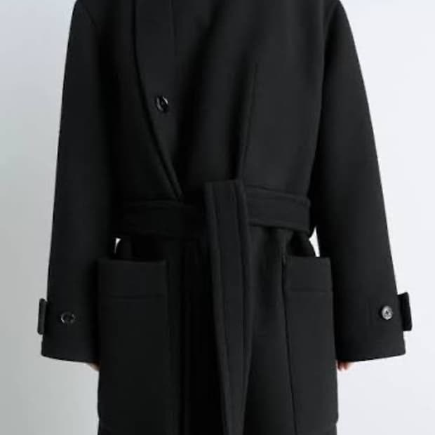 25fw 르메르 랩코트 블랙 m