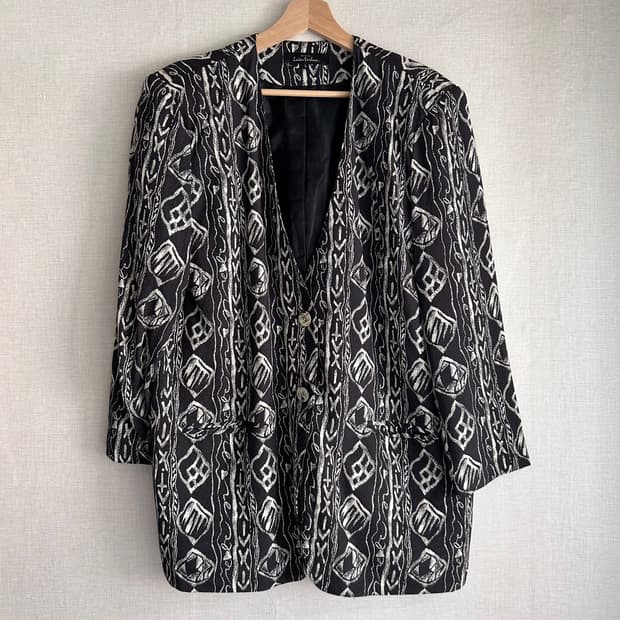 Vintage Pattern Single Jacket