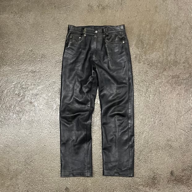빈티지 가죽 팬츠 (32“)