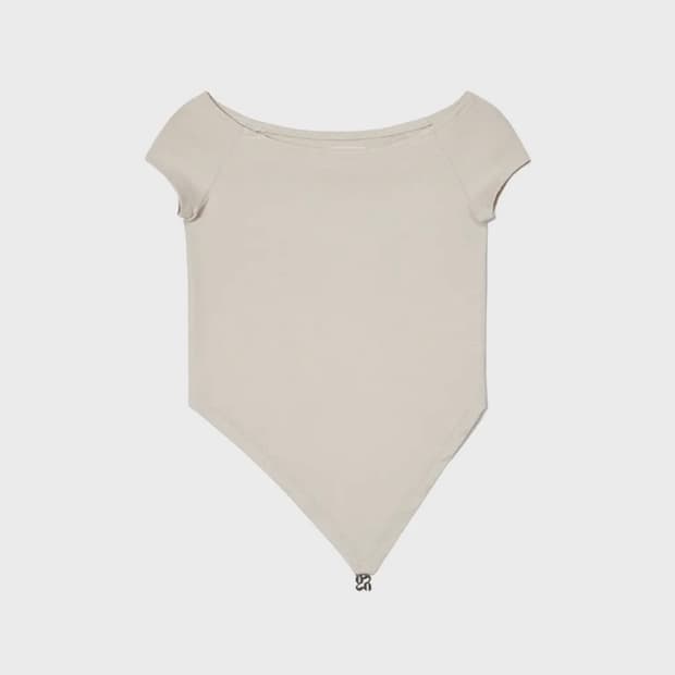 글로니 VALEN V-CUT TEE(TAUPE) OS