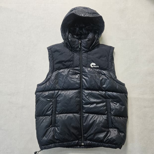 100 네파 덕 다운 후드 패딩 조끼0320Y