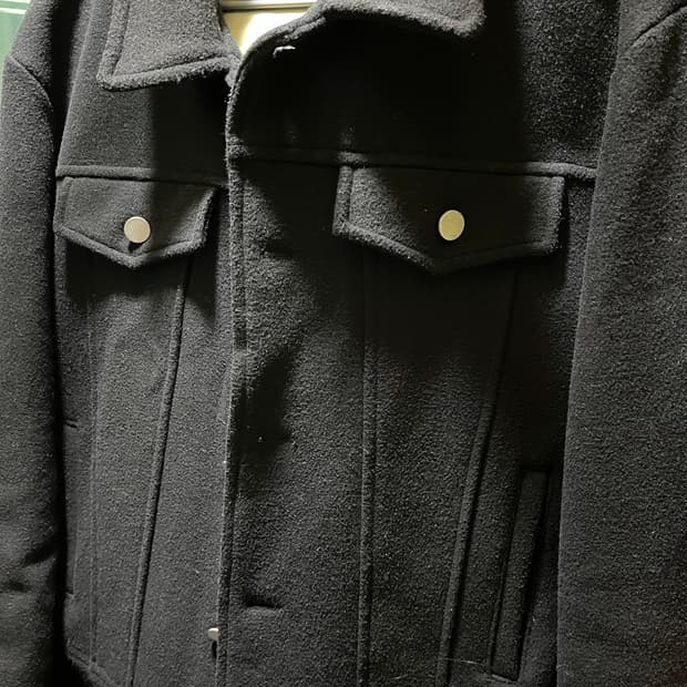 블랙 스웨이드 자켓