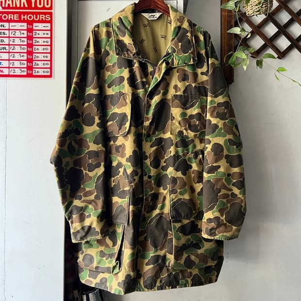 [XL]80's USA 빈티지 덕카모 고어텍스 헌팅 자켓