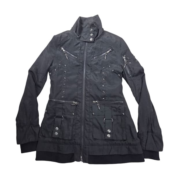 [D.I.A] 다이아 펑크 스터드 멀티포켓 하이넥 자켓