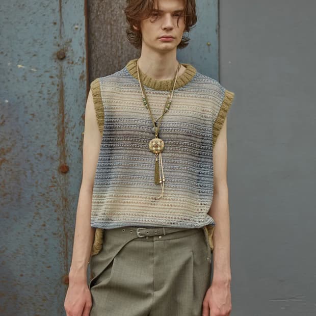 앤더슨벨 남성 컷 앤 소운 니트 베스트 L