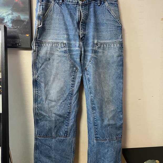 00s 빈티지 칼하트 더블니 데님