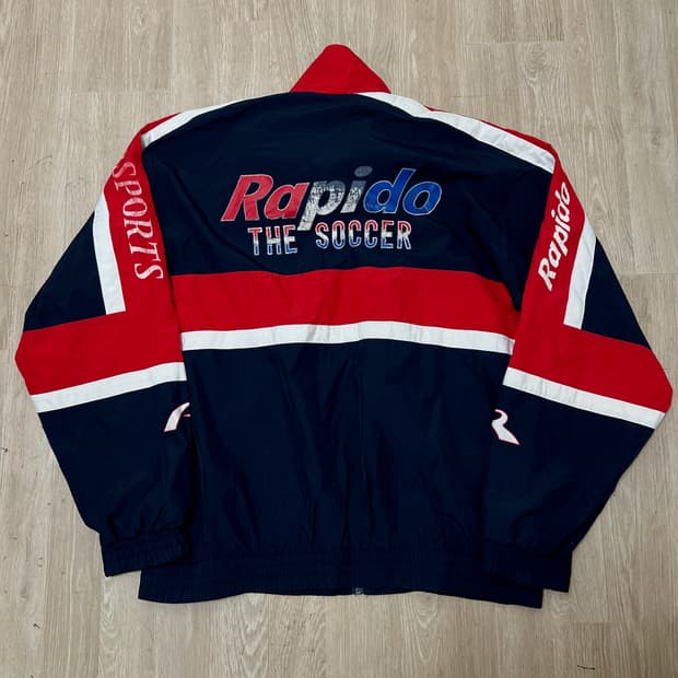 라피도 올드스쿨 빅로고 스포츠 바람막이 자켓 XXL/110 