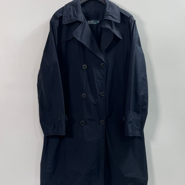 폴로 랄프로렌 나일론 더블 트렌치 코트 (on.21)