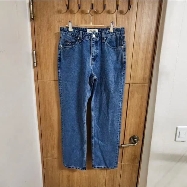 (31)플랙 빈티지 블루 스트레이트 데님팬츠