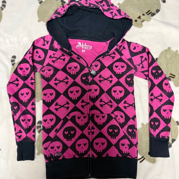 Abbey dawn 핑크 악마 후드집업