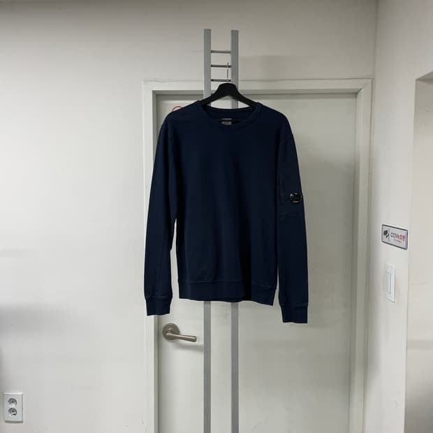 CP 컴퍼니 렌즈 긴팔 티셔츠 네이비 L