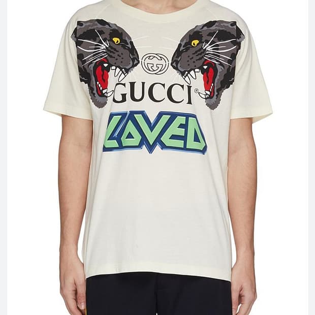 100) 구찌 타이거 프린트 반팔티 