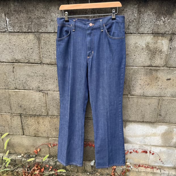 70s 랭글러 빈티지 플레어핏 부츠컷 데님 팬츠 32
